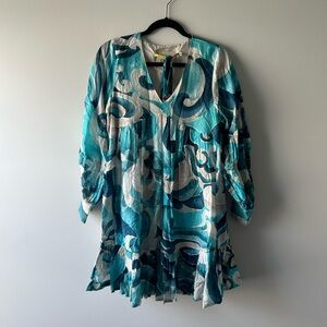 Chufy blue printed dress